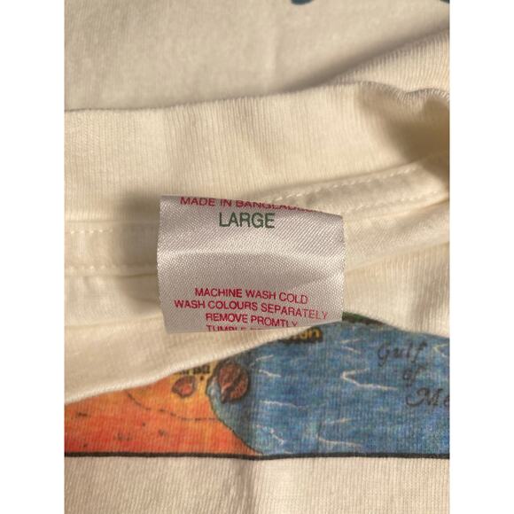 VTG Rare Macys Federated Department Store T-Shirt L  Map Of Stores *Small Rip* - Picture 10 of 14